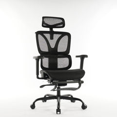 9028 Series Paramount Lounge Ergonomic Office Chair Black Mesh