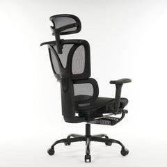 9028 Series Paramount Lounge Ergonomic Office Chair Black Mesh