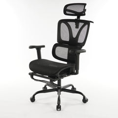 9028 Series Paramount Lounge Ergonomic Office Chair Black Mesh