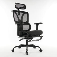9028 Series Paramount Lounge Ergonomic Office Chair Black Mesh