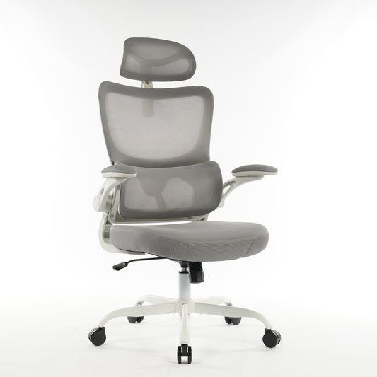 8028 Series High Back Ergonomic Office Chair Grey Foam