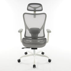 9018 Series Premium Ergonomic Office Chair Grey Mesh