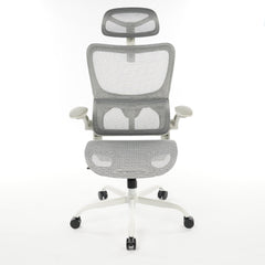 8028 Series High Back Ergonomic Office Chair Grey Mesh