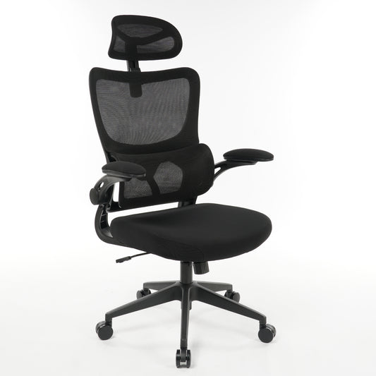 8028 Series High Back Ergonomic Office Chair Black Foam