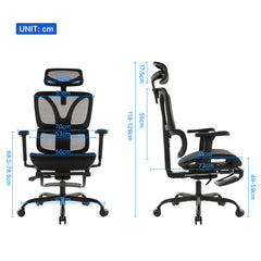 9028 Series Paramount Lounge Ergonomic Office Chair Black Mesh