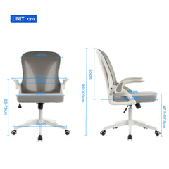 6809 Series Foldable Office Chair Grey