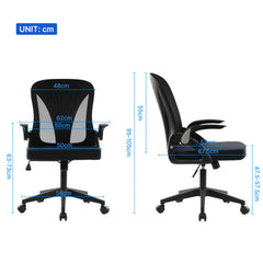 6809 Series Foldable Office Chair Black