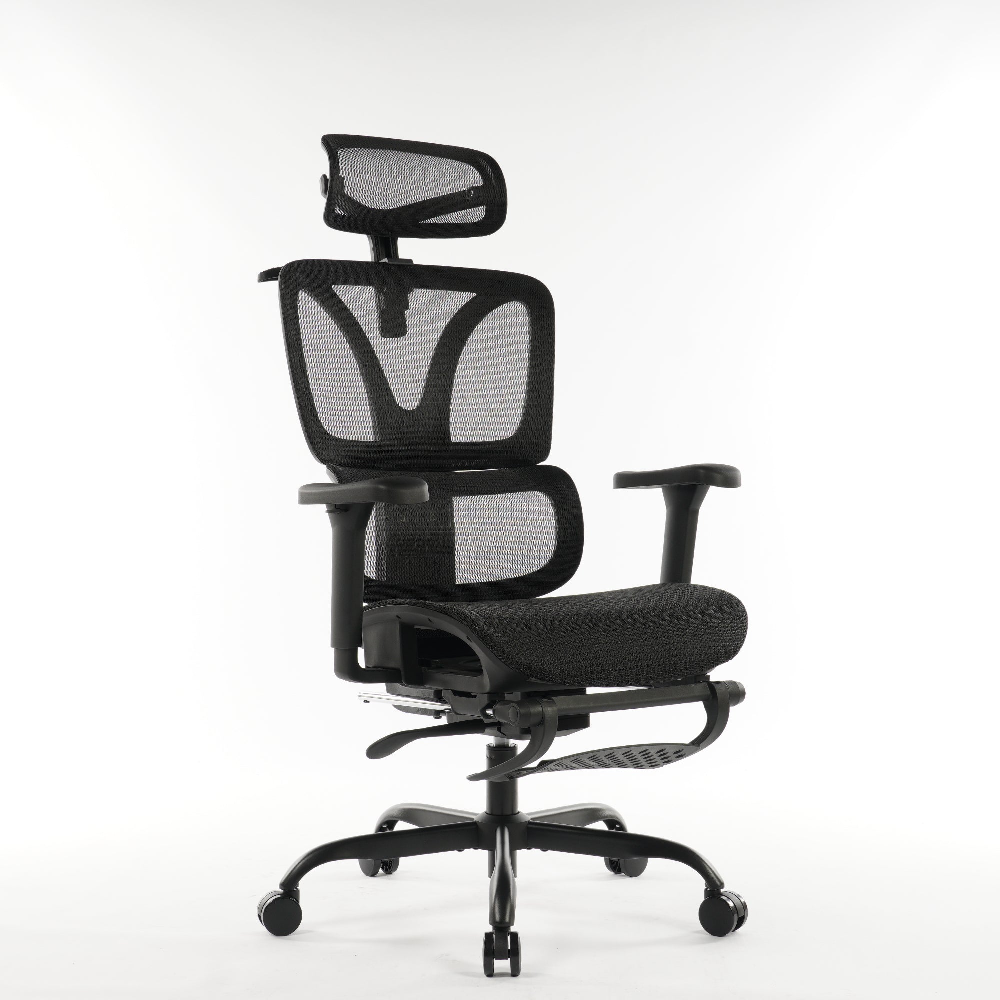 9028 Series Paramount Lounge Ergonomic Office Chair Black Mesh