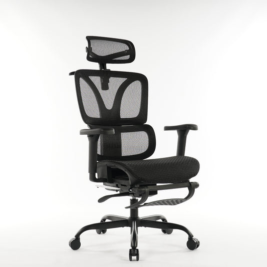 9028 Series Paramount Lounge Ergonomic Office Chair Black Mesh