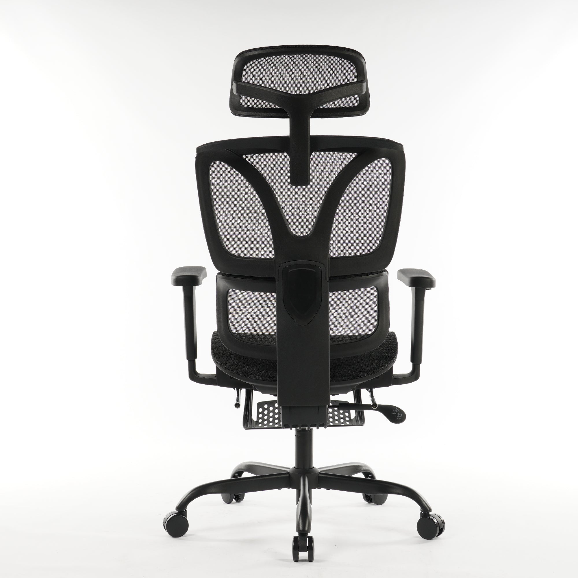 9028 Series Paramount Lounge Ergonomic Office Chair Black Mesh