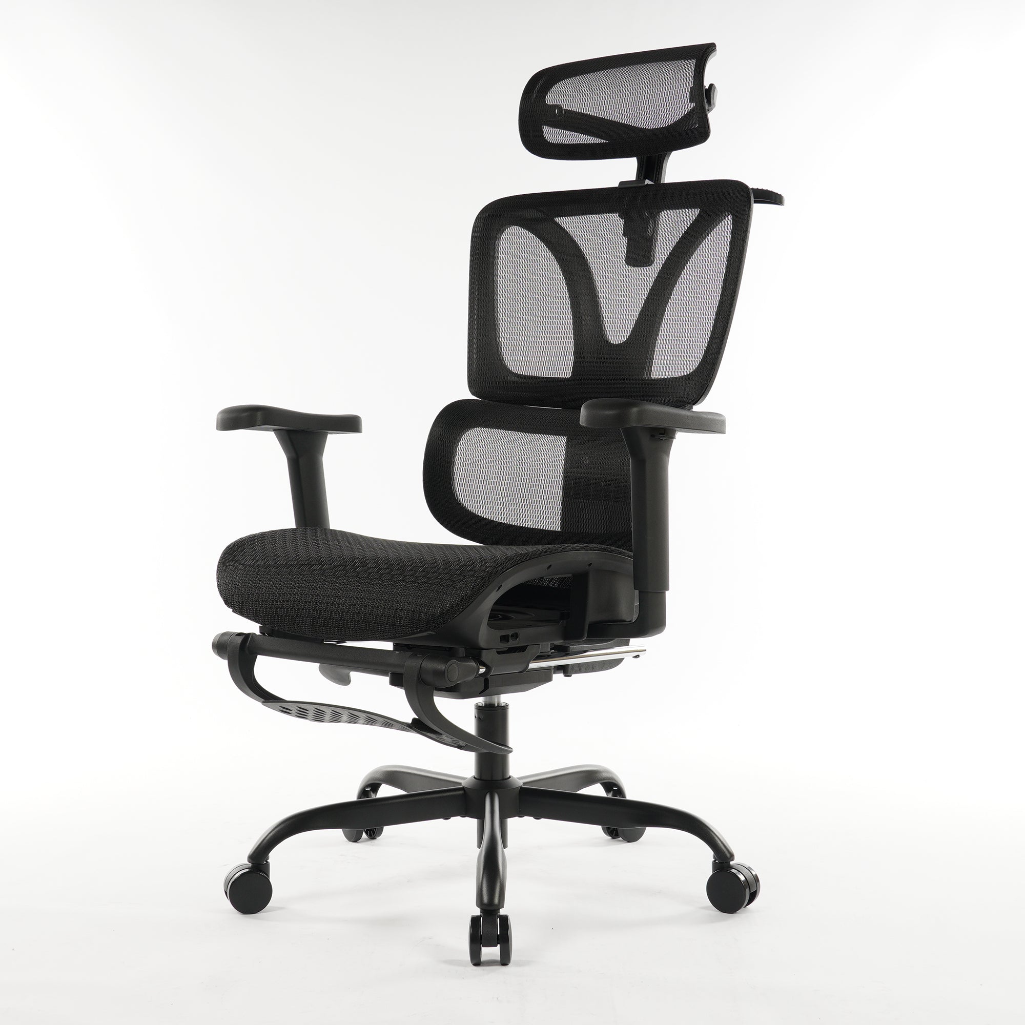 9028 Series Paramount Lounge Ergonomic Office Chair Black Mesh