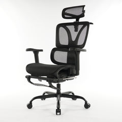 9028 Series Paramount Lounge Ergonomic Office Chair Black Mesh