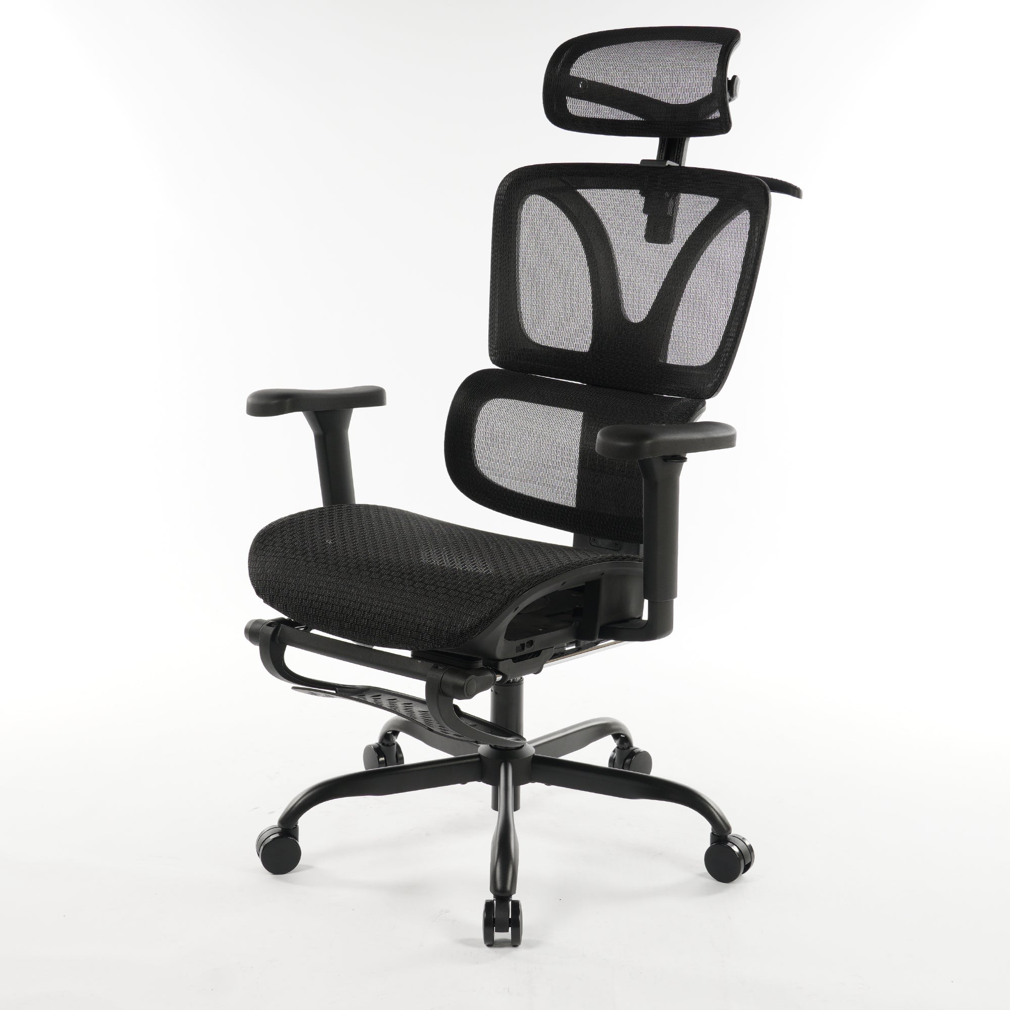 9028 Series Paramount Lounge Ergonomic Office Chair Black Mesh