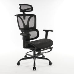 9028 Series Paramount Lounge Ergonomic Office Chair Black Mesh