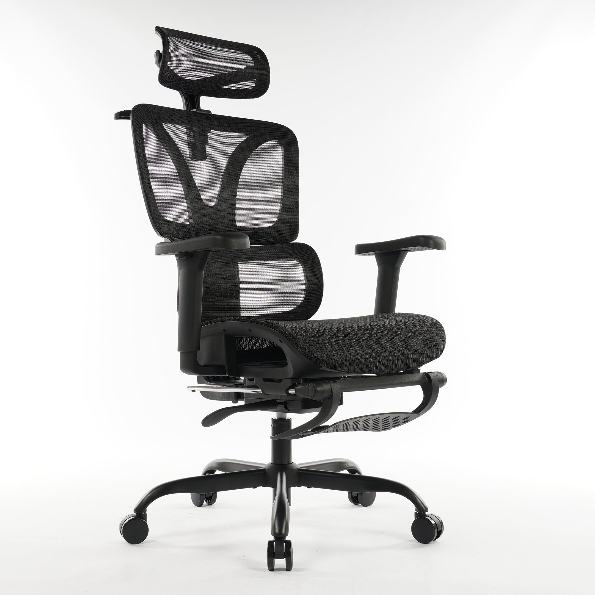 9028 Series Paramount Lounge Ergonomic Office Chair Black Mesh