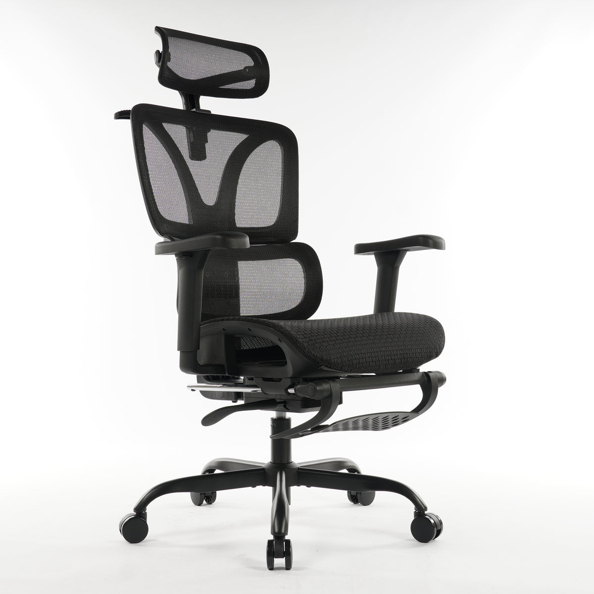 9028 Series Paramount Lounge Ergonomic Office Chair Black Mesh