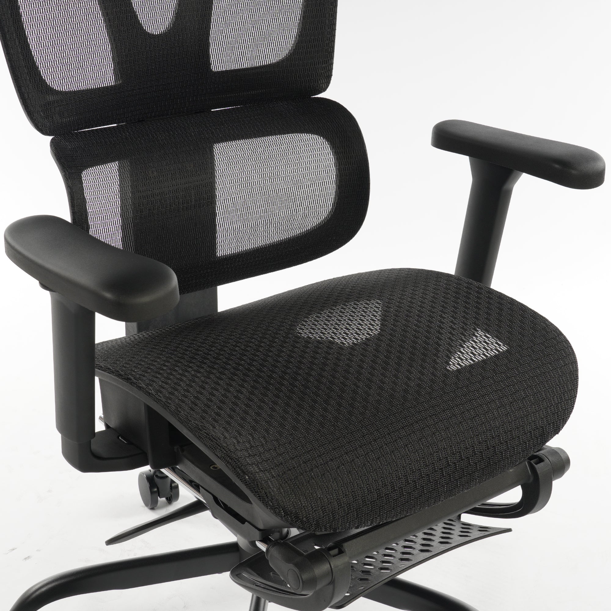 9028 Series Paramount Lounge Ergonomic Office Chair Black Mesh
