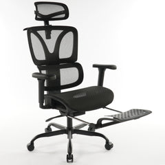 9028 Series Paramount Lounge Ergonomic Office Chair Black Mesh