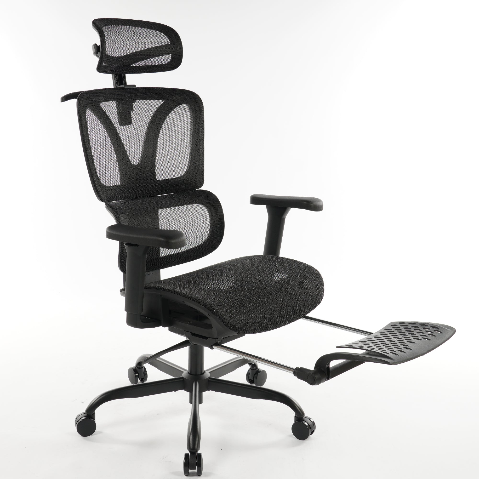 9028 Series Paramount Lounge Ergonomic Office Chair Black Mesh
