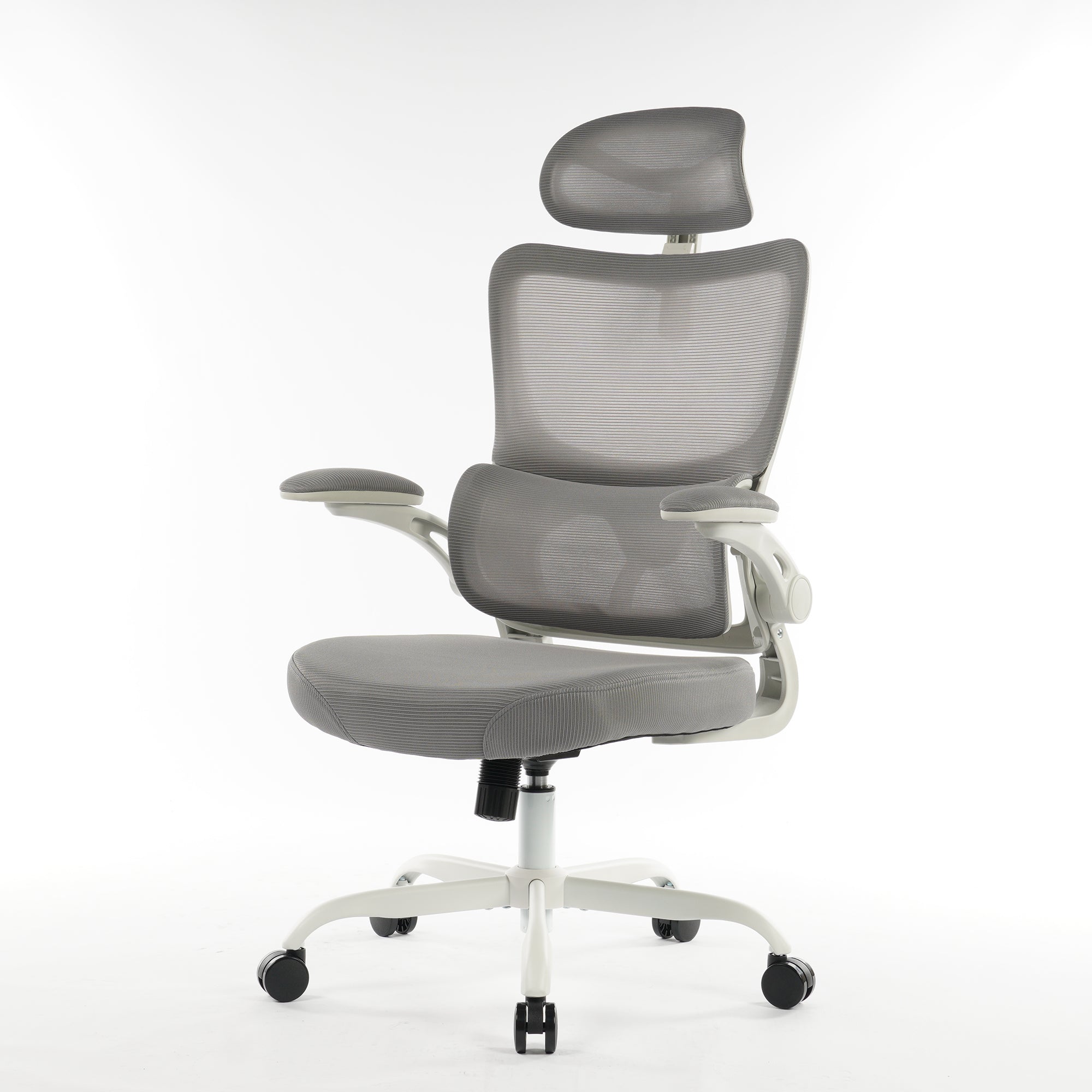 8028 Series High Back Ergonomic Office Chair Grey Foam