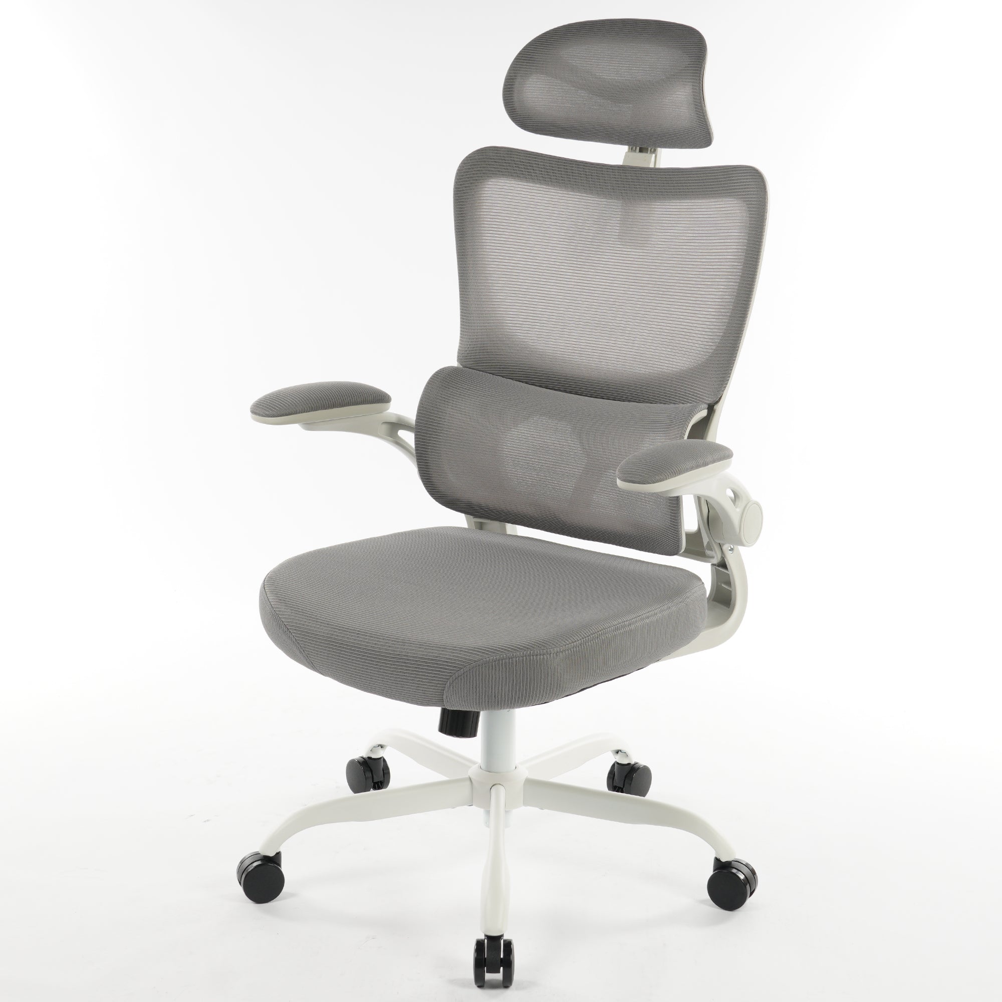 8028 Series High Back Ergonomic Office Chair Grey Foam