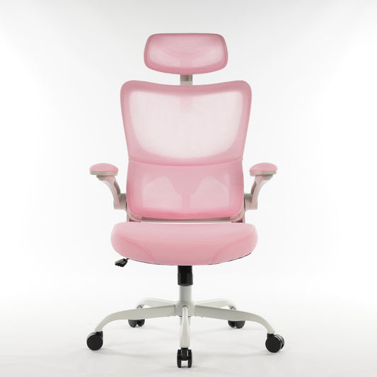 8028 Series High Back Ergonomic Office Chair Pink Foam