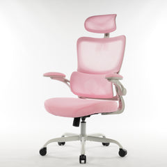 8028 Series High Back Ergonomic Office Chair Pink Foam