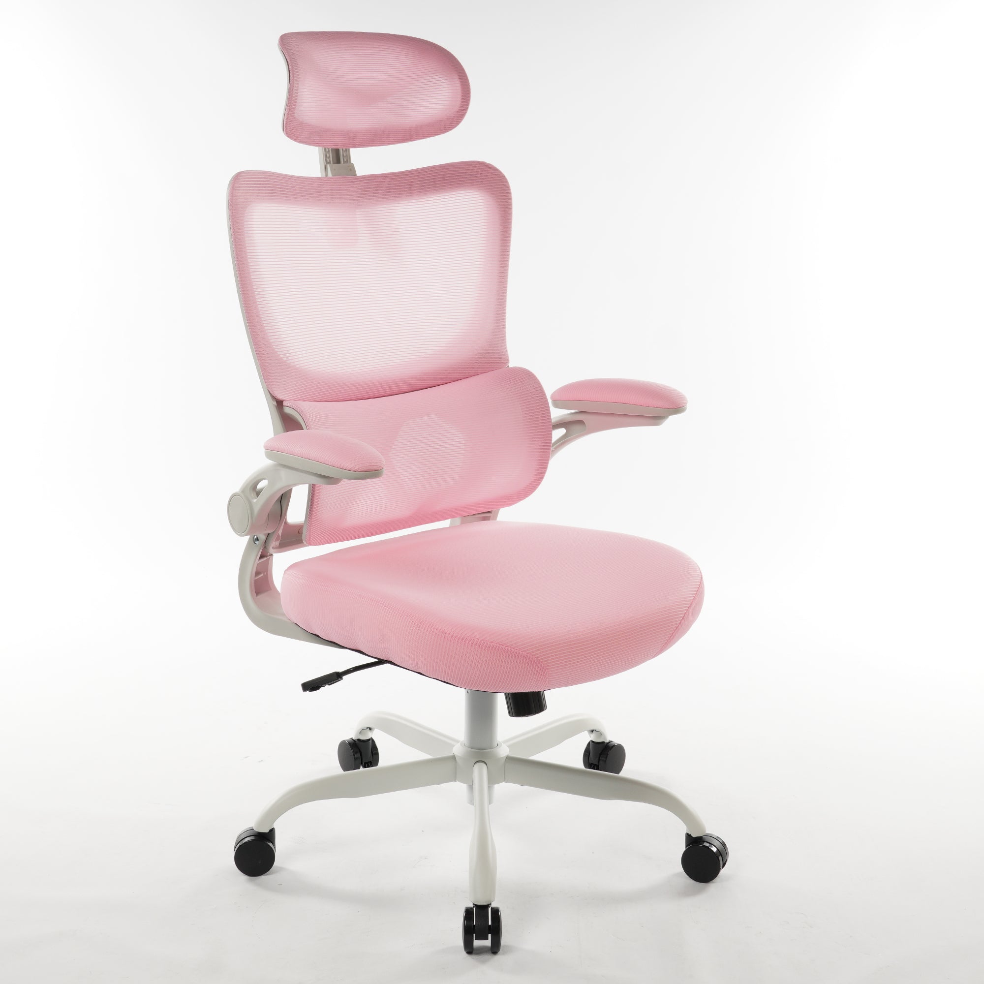 8028 Series High Back Ergonomic Office Chair Pink Foam