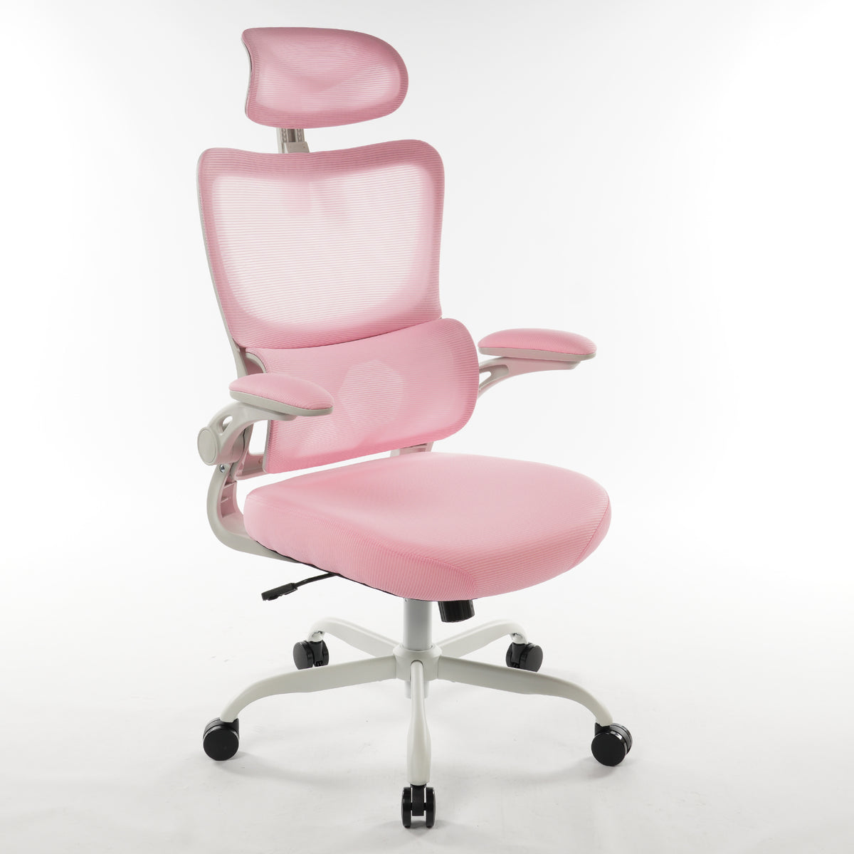 8028 Series High Back Ergonomic Office Chair Pink Foam