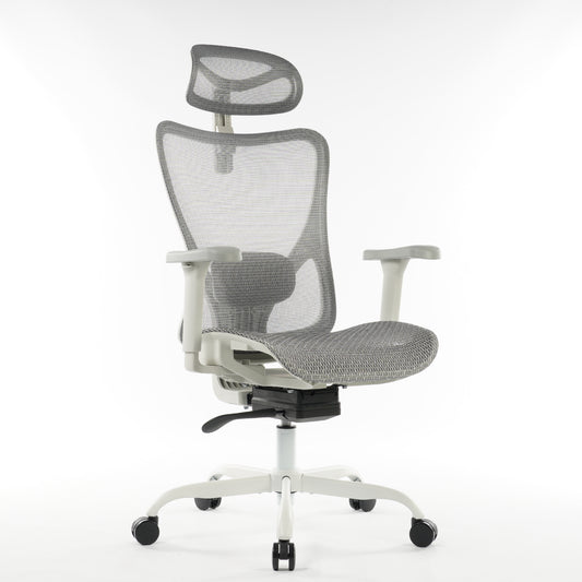 9018 Series Premium Ergonomic Office Chair Grey Mesh