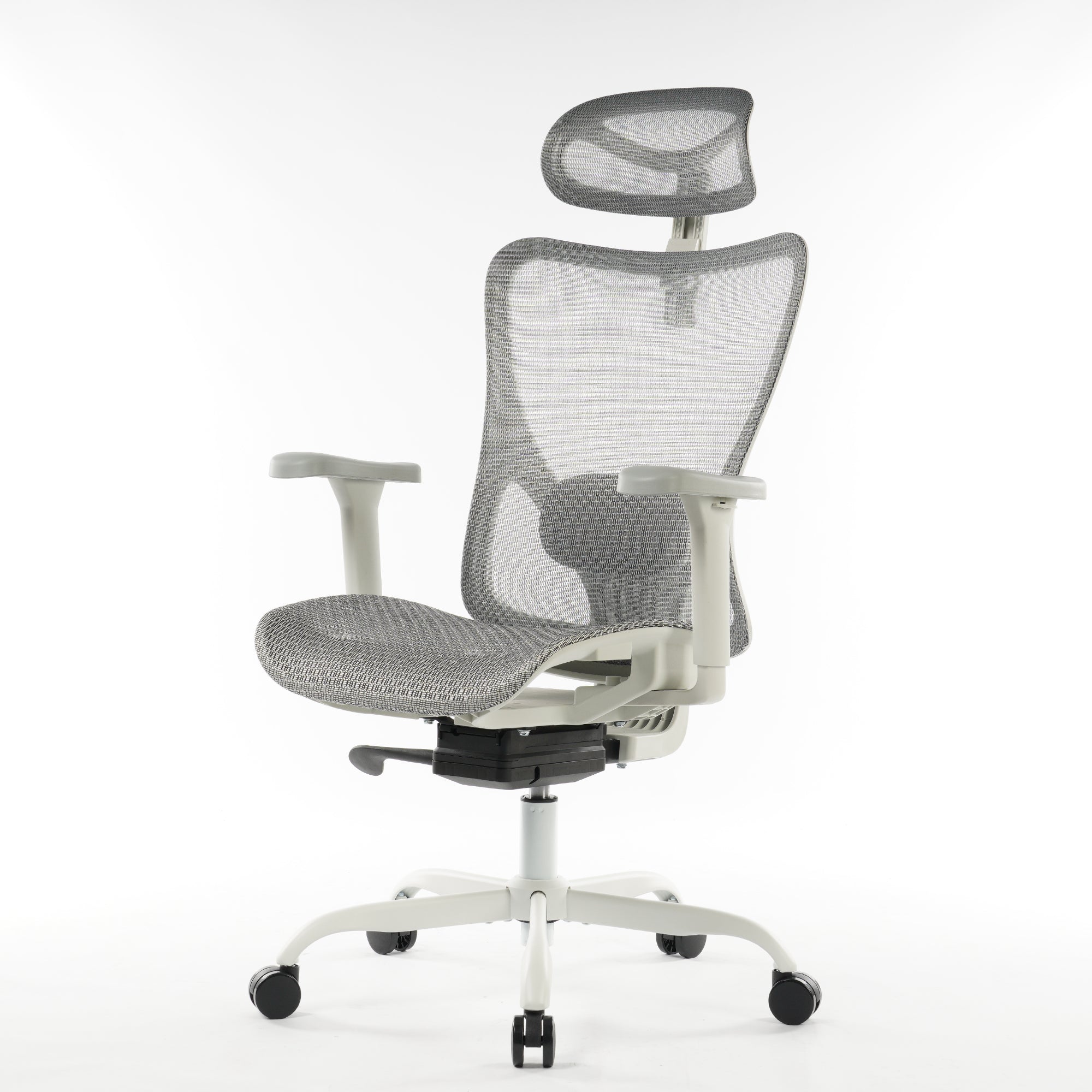 9018 Series Premium Ergonomic Office Chair Grey Mesh