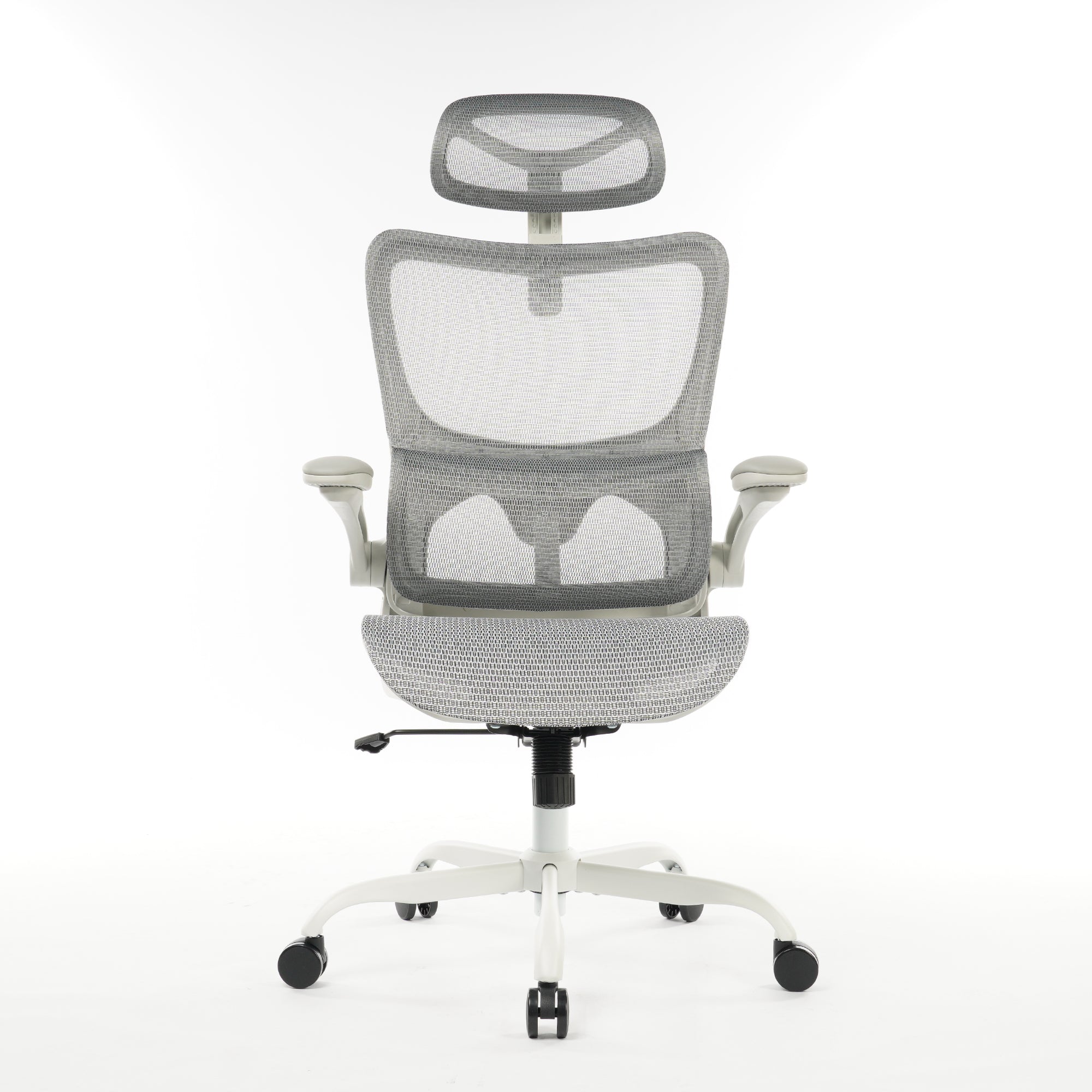 8028 Series High Back Ergonomic Office Chair Grey Mesh