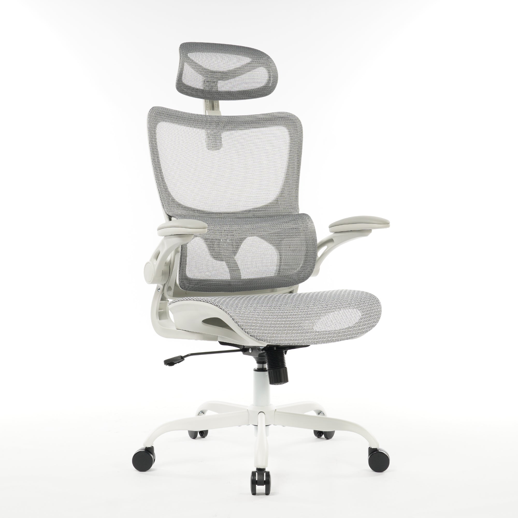 8028 Series High Back Ergonomic Office Chair Grey Mesh