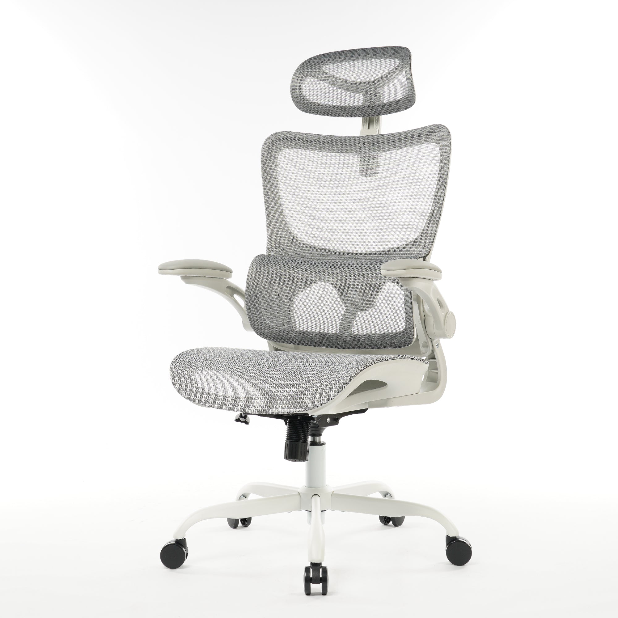 8028 Series High Back Ergonomic Office Chair Grey Mesh