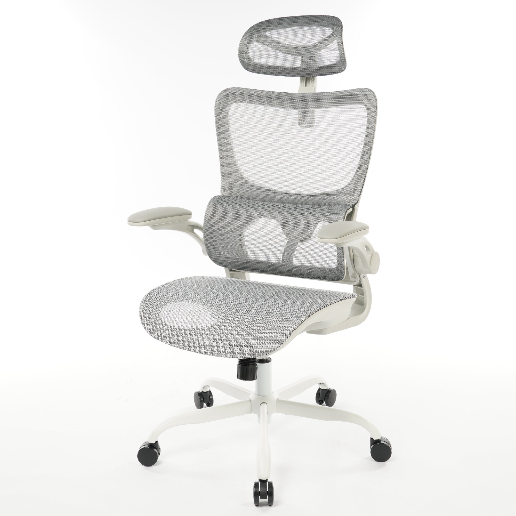 8028 Series High Back Ergonomic Office Chair Grey Mesh