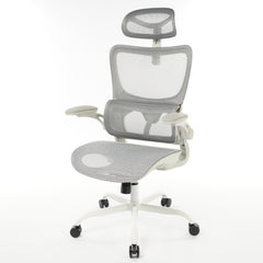 8028 Series High Back Ergonomic Office Chair Grey Mesh